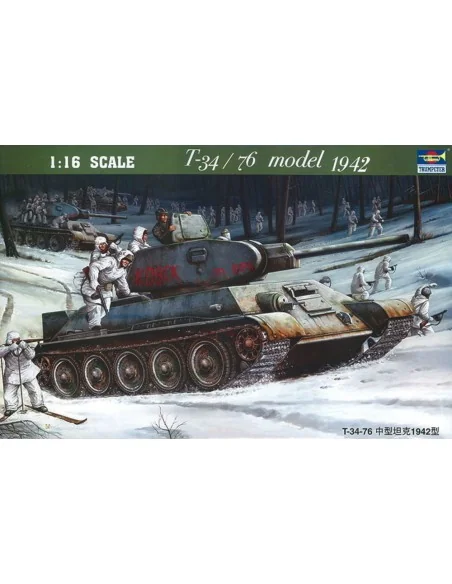 T-34/76 Soviet Tank (1942), 1/16 - Trumpeter 00905