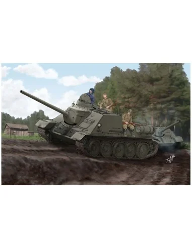 [NO_DESC] Soviet SU-100 Tank Destroyer, 1/16 - Trumpeter 00915