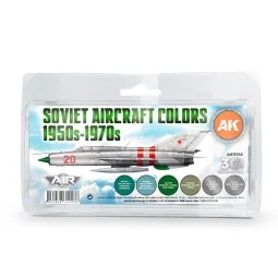 Soviet Aircraft Colors 1950s-1970s SET 3G - AK Interactive AK11743