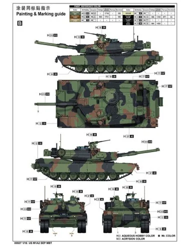 [NO_DESC] US M1A2 SEP MBT, 1/16 - Trumpeter 00927