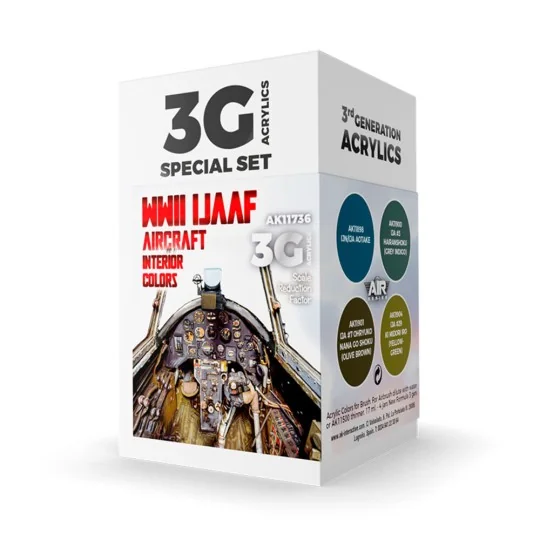 WWII IJAAF Aircraft Interior Colors SET 3G - AK Interactive AK11736