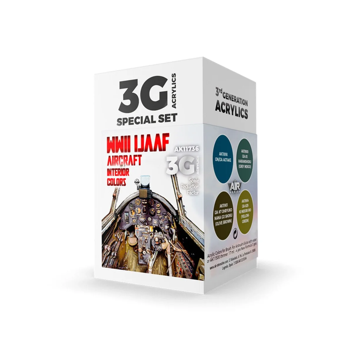 WWII IJAAF Aircraft Interior Colors SET 3G - AK Interactive AK11736