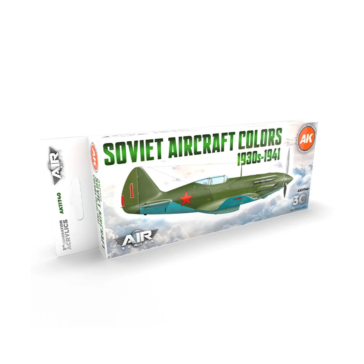 Soviet Aircraft Colors 1930s-1941 SET 3G - AK Interactive AK11740