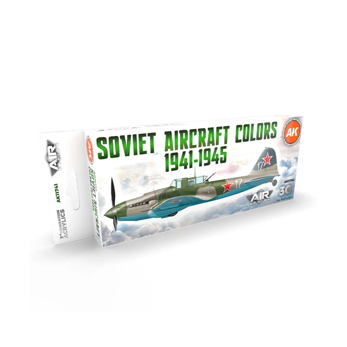 Soviet Aircraft Colors 1941-1945 SET 3G - AK Interactive AK11741 Soviet Aircraft Colors 1941-1945 SET 3G - AK Interactive AK11741