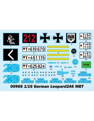 [NO_DESC] German Leopard 2A6 MBT, 1/16 - Trumpeter 00966