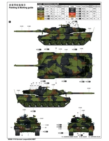 German Leopard 2A6 MBT, 1/16 - Trumpeter 00966