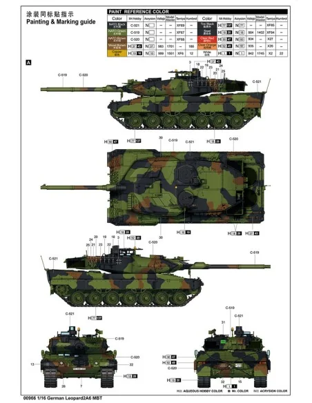German Leopard 2A6 MBT, 1/16 - Trumpeter 00966