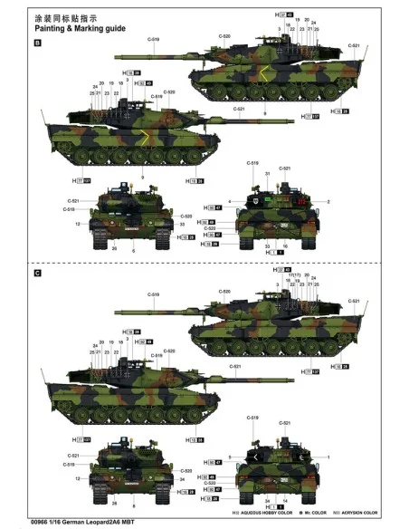 German Leopard 2A6 MBT, 1/16 - Trumpeter 00966