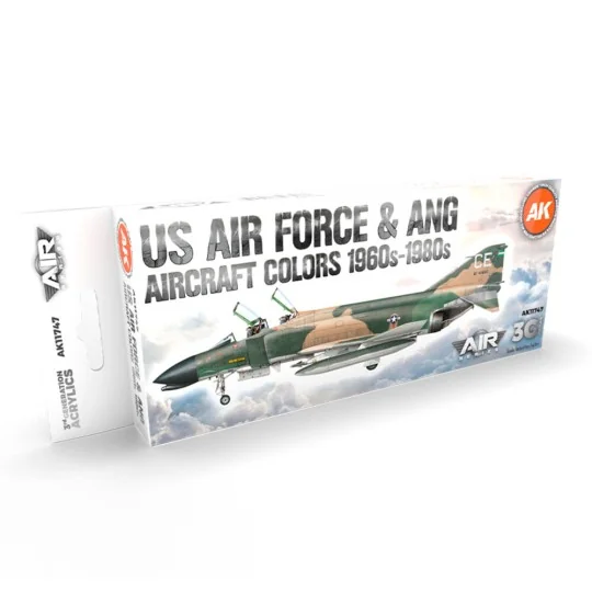 US Air Force & ANG Aircraft 1960s-1980s SET 3G - AK Interactive AK1...