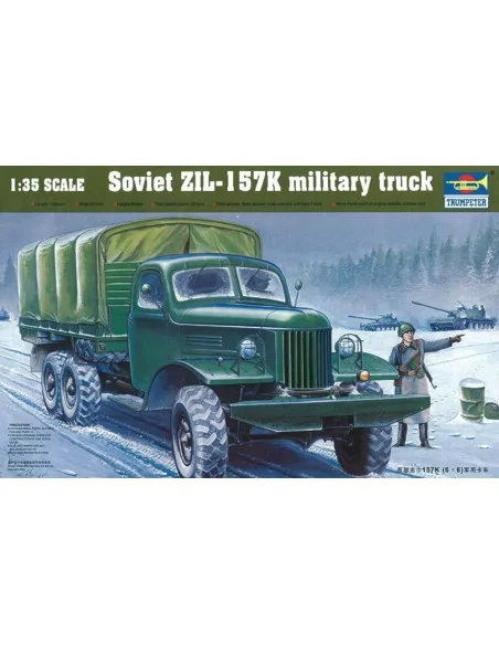 ZIL-157K Soviet Military Truck w/Canvas, 1/35 - Trumpeter 01003