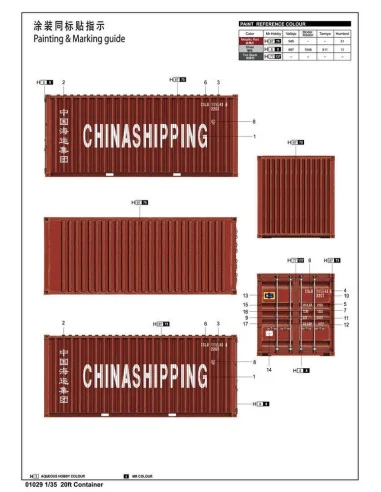 [NO_DESC] 20ft Container, 1/35 - Trumpeter 01029