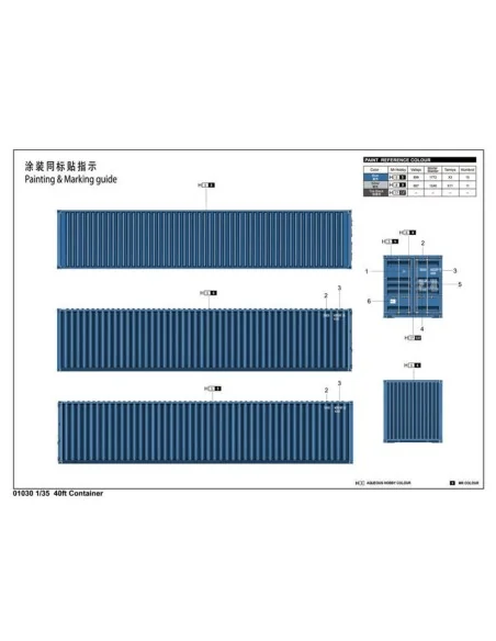 40ft Container, 1/35 - Trumpeter 01030