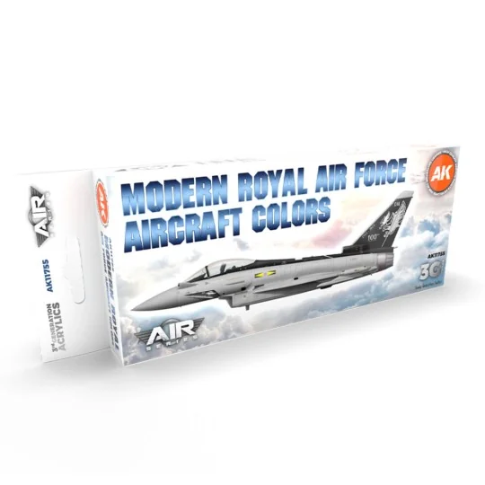 Modern Royal Air Force Aircraft Colors SET 3G - AK Interactive AK11755 Modern Royal Air Force Aircraft Colors SET 3G - AK Interactive AK11755