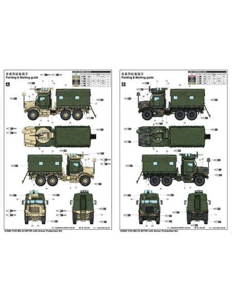 US MK23 MTVR MAS TRUCK, 1/35 - Trumpeter 01080