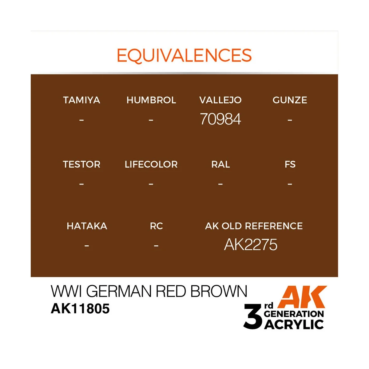 WWI German Red Brown - AK Interactive AK11805