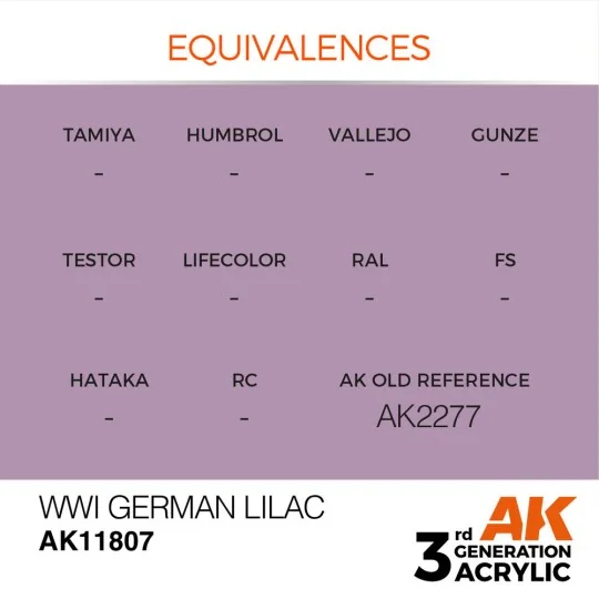 WWI German Lilac - AK Interactive AK11807 WWI German Lilac - AK Interactive AK11807
