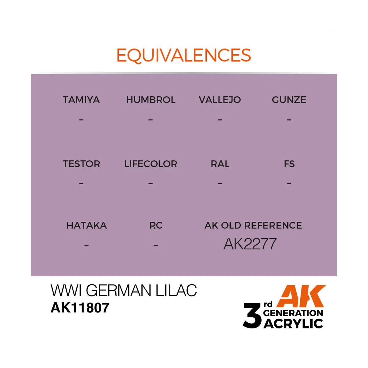 WWI German Lilac - AK Interactive AK11807 WWI German Lilac - AK Interactive AK11807