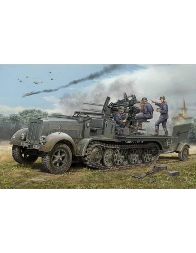 2 cm Flakvierling 38 Selbstfahrlafette (Sd.Kfz.7/1 early version), ...