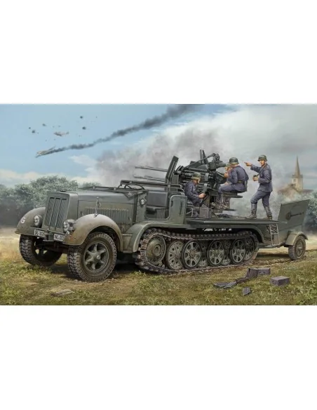 2 cm Flakvierling 38 Selbstfahrlafette (Sd.Kfz.7/1 early version), ...