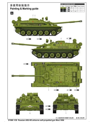 ASU-85 airborne self-propelled gun Mod., 1/35 - Trumpeter 01588