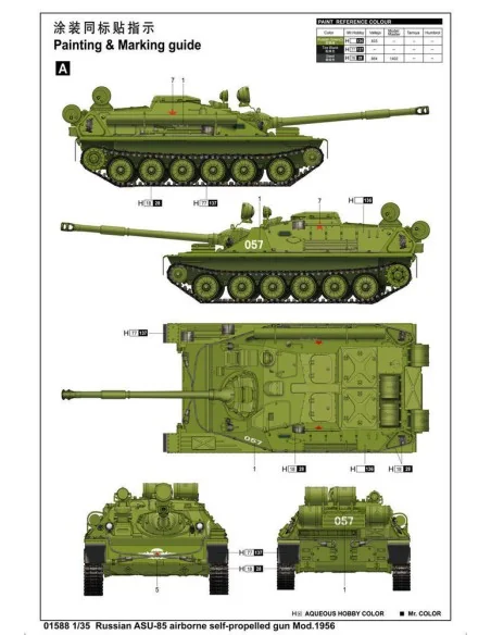 ASU-85 airborne self-propelled gun Mod., 1/35 - Trumpeter 01588