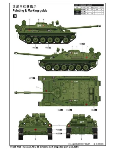 ASU-85 airborne self-propelled gun Mod., 1/35 - Trumpeter 01588