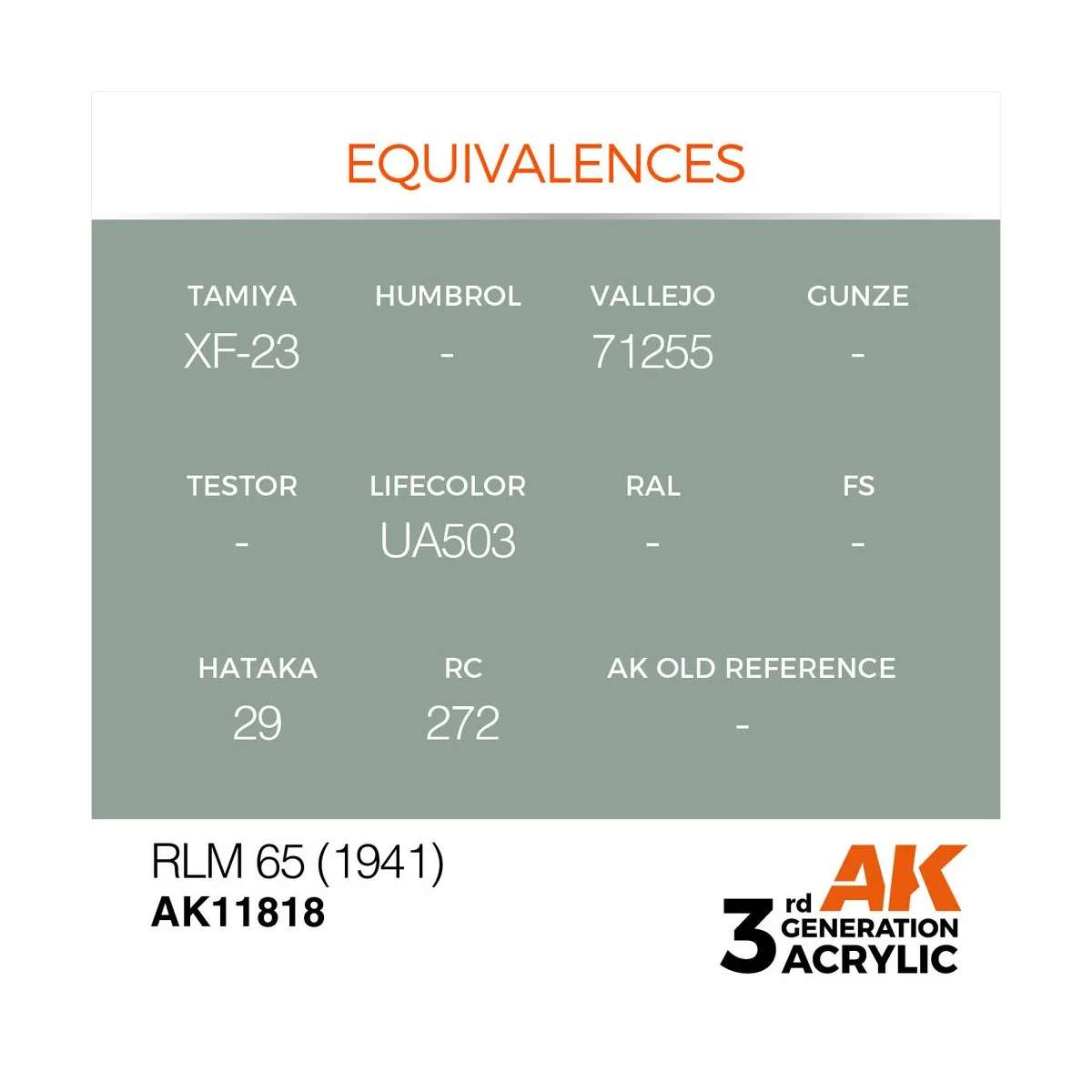 RLM 65 (1941) - AK Interactive AK11818