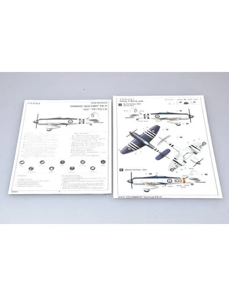 [NO_DESC] Hawker ''Sea Fury'' FB.11, 1/72 - Trumpeter 01631