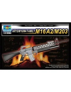 AR15/M16/M4 FAMILY-M16A2/M203, 1/3 - Trumpeter 01904