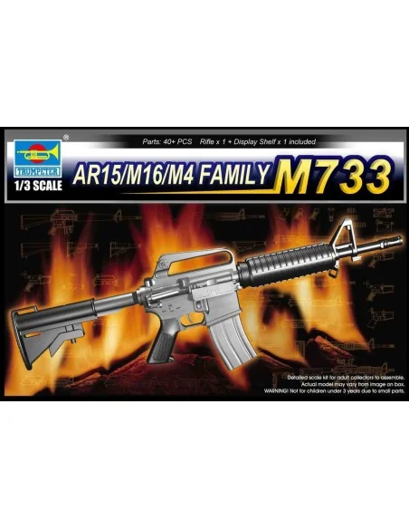 AR15/M16/M4 Family-M733, 1/3 - Trumpeter 01906