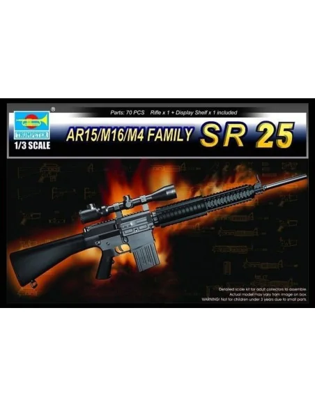 AR15/M16/M4 FAMILY-SR25, 1/3 - Trumpeter 01913