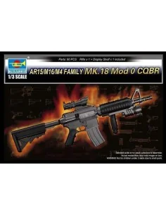 AR15/M16/M4 FAMILY-MK.18 Mod o CQBR, 1/3 - Trumpeter 01914