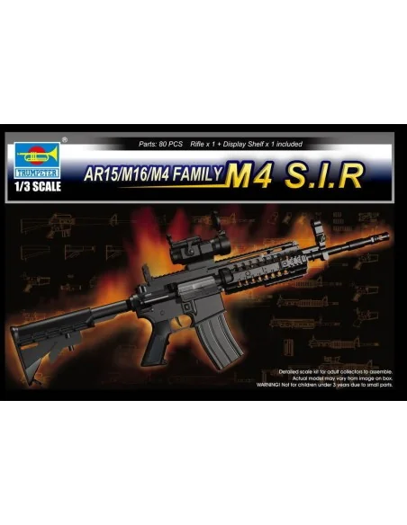 AR15/M16/M4 Family-M4 S.I.R., 1/3 - Trumpeter 01916