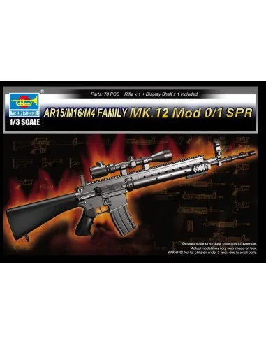 AR15/M16/M4 FAMILY-MK.12 Mod o/1 SPR, 1/3 - Trumpeter 01918