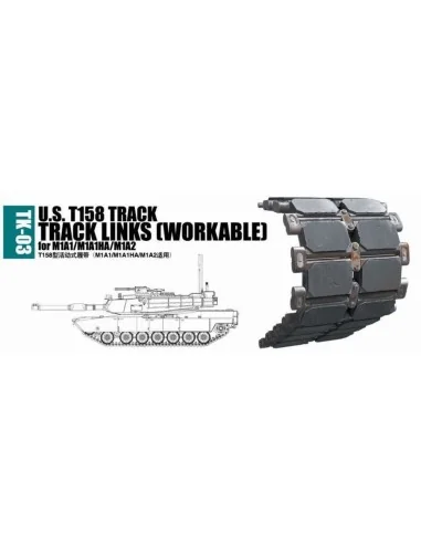 [NO_DESC] U.S. T158 track for M1A1/M1A1HA/M1A2, 1/35 - Trumpeter 02033