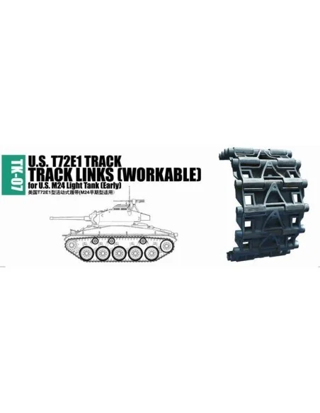 U.S. T72E1 track for M24 light tank (early), 1/35 - Trumpeter 02037