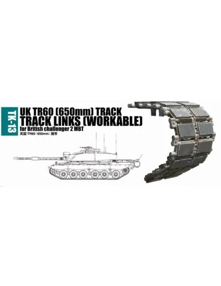 UK TR60 (650mm) track for British challenger 2 MBT, 1/35 - Trumpete...