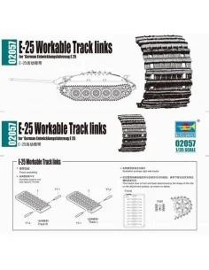 E-25 Workable Tracks links, 1/35 - Trumpeter 2057