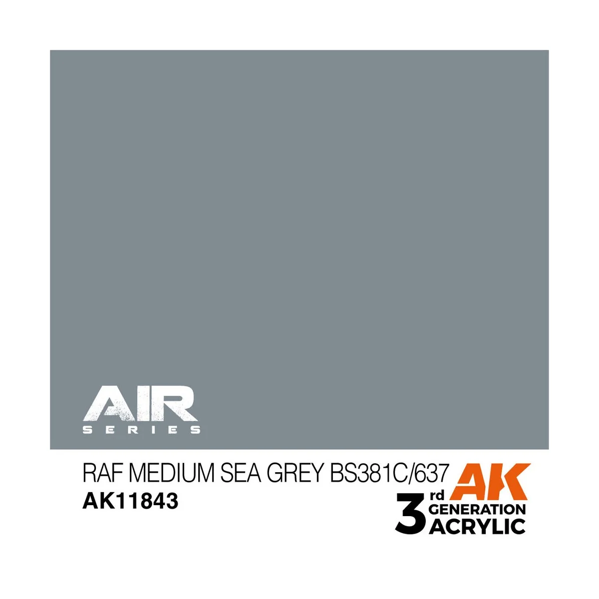 RAF Medium Sea Grey BS381C/637 - AK Interactive AK11843 RAF Medium Sea Grey BS381C/637 - AK Interactive AK11843
