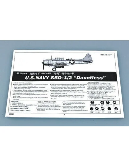 SBD-1/2 Dauntless US Navy, 1/32 - Trumpeter 02241