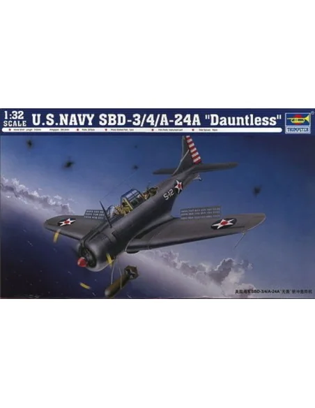 [NO_DESC] SBD-3/4/A-24A Dauntless US Navy, 1/32 - Trumpeter 02242