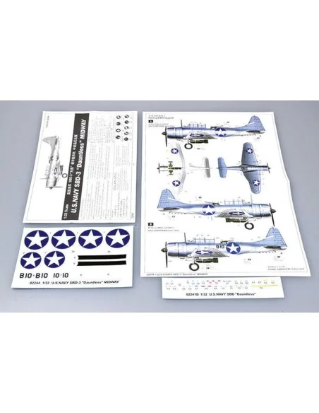 SBD-3 Dauntless Midway US Navy, 1/32 - Trumpeter 02244