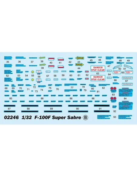 F-100F Super Sabre, 1/32 - Trumpeter 02246