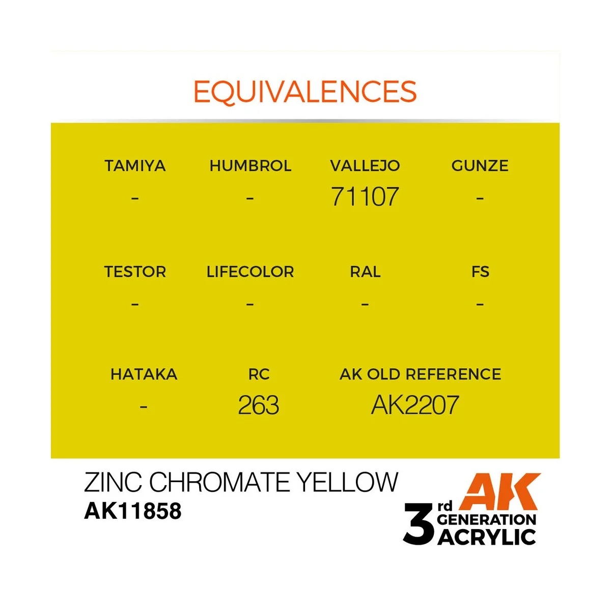 Zinc Chromate Yellow - AK Interactive AK11858 Zinc Chromate Yellow - AK Interactive AK11858