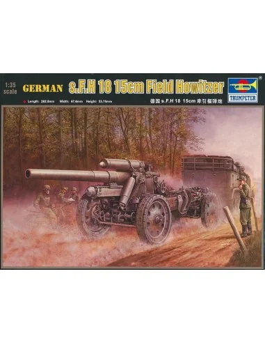 German 15cm s.FH 18 Field Howitzer, 1/35 - Trumpeter 02304