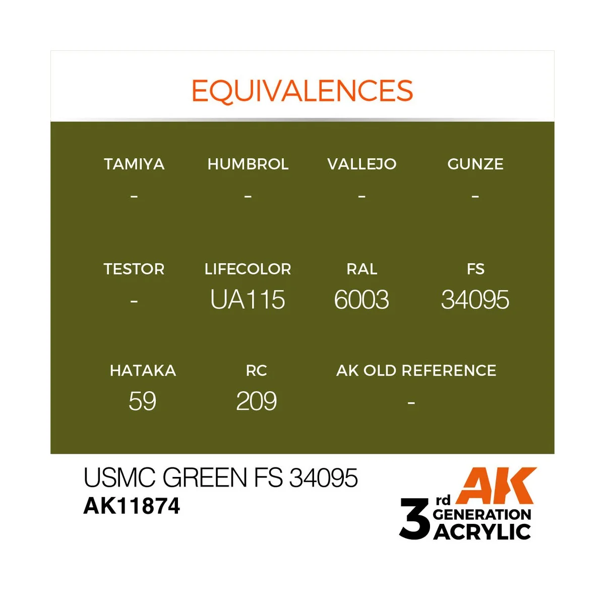 USMC Green FS 34095 - AK Interactive AK11874