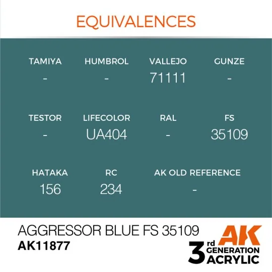 Aggressor Blue FS 35109 - AK Interactive AK11877