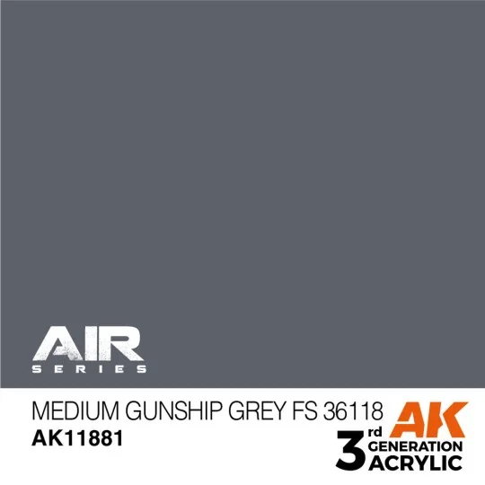 Medium Gunship Grey FS 36118 - AK Interactive AK11881 Medium Gunship Grey FS 36118 - AK Interactive AK11881