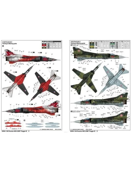 Russian MIG-23MF Flogger-B, 1/48 - Trumpeter 02854
