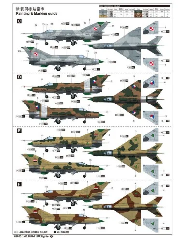 MiG-21MF Fighter, 1/48 - Trumpeter 02863